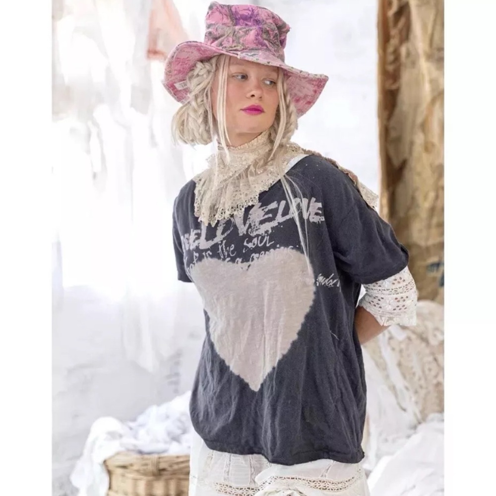 Magnolia Pearl Black and White Graphic T-Shirt Relaxed Fit